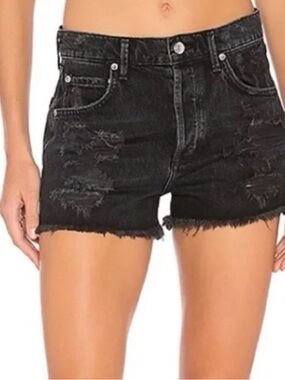 🌺AGOLDE Distressed Black Denim Women’s Shorts🌺